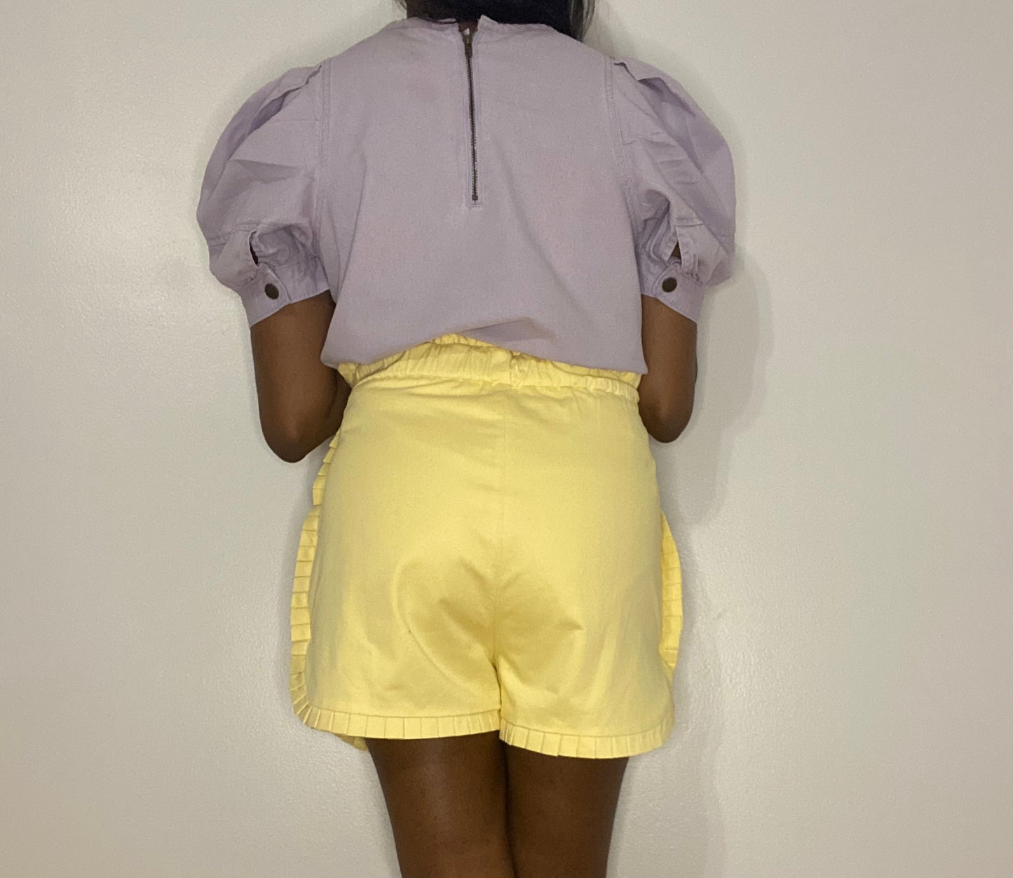 Lemon Pleated Shorts (20% OFF)