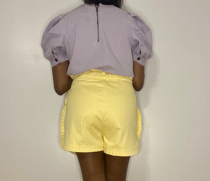 Lemon Pleated Shorts (20% OFF)